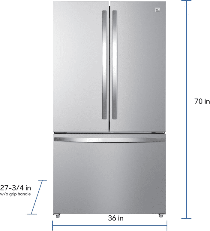 46-75515 Counter-Depth French Door Refrigerator/Freezer with Fingerprint-Resistant Stainless Steel, Ice Maker, Quiet and Energy Efficient Inverter Compressor, 36 Inch - Image 10