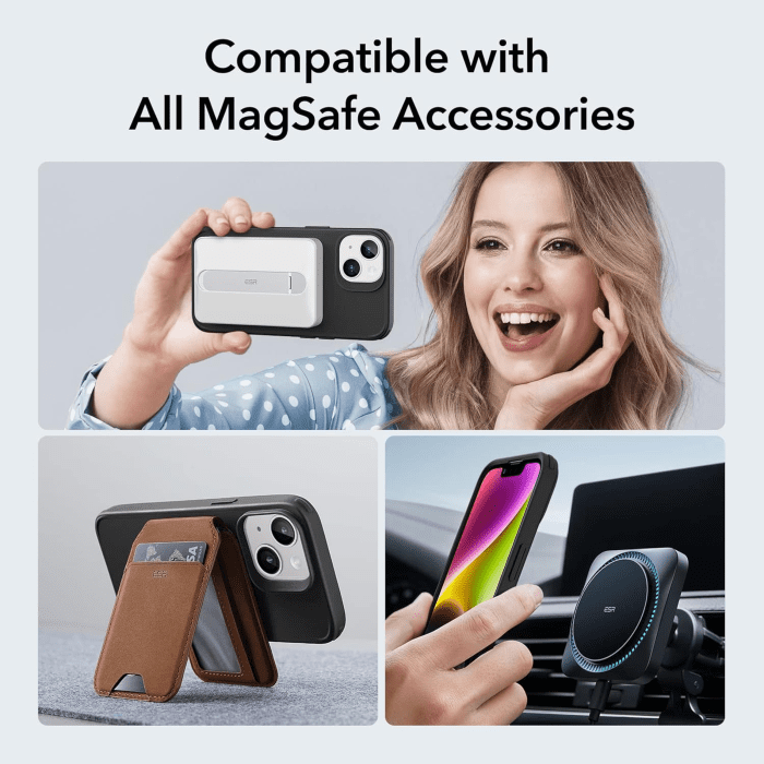 for Iphone 14 Case/Iphone 13 Case, Compatible with Magsafe, Shockproof Military-Grade Protection, Magnetic Phone Case for Iphone 14/13, Classic Hybrid Case (Halolock), Black - Image 8