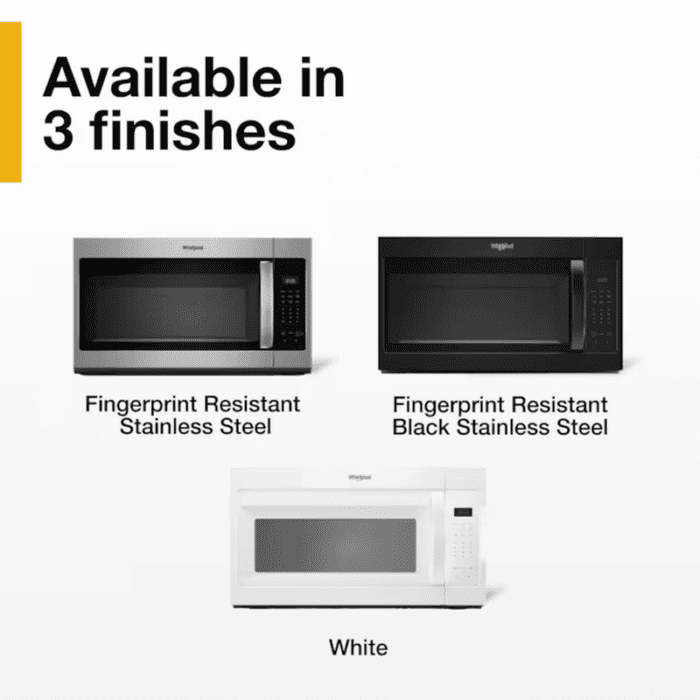 2-Speed Fan 1.7-Cu Ft 1000-Watt 29.94-In Over-The-Range Microwave (Fingerprint Resistant Stainless Steel) - Image 14