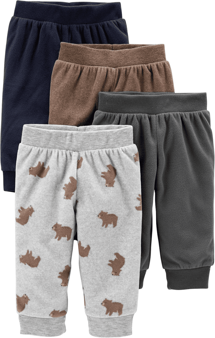 Baby 4-Pack Fleece Pants