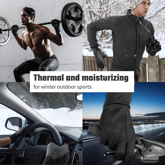 Winter Gloves Touch Screen Water Resistant Windproof Thermal for Running Cycling Driving Hiking for Men Women - Image 5