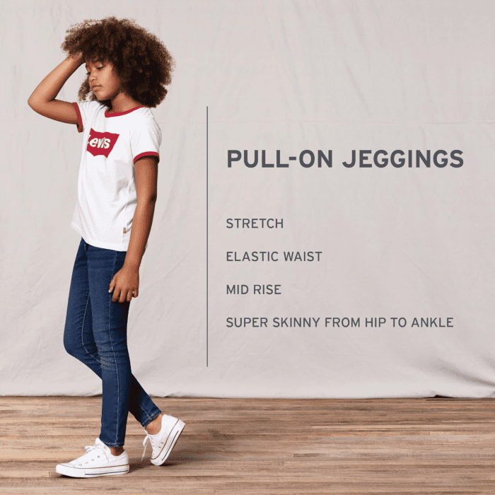 Girls' Skinny Fit Pull on Jeggings - Image 6