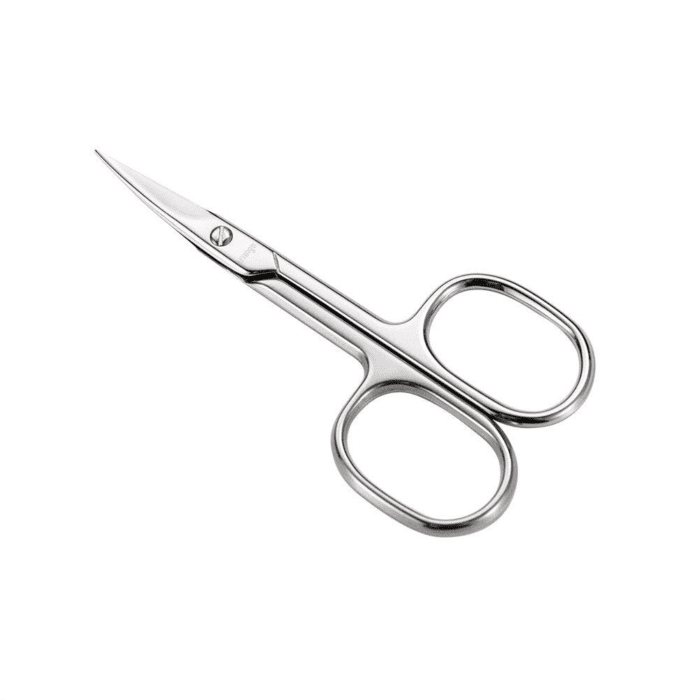 Premium Manicure Scissors Multi-Purpose Stainless Steel Cuticle Pedicure Beauty Grooming Kit for Nail, Eyebrow, Eyelash, Dry Skin Curved Blade 3.5 Inch