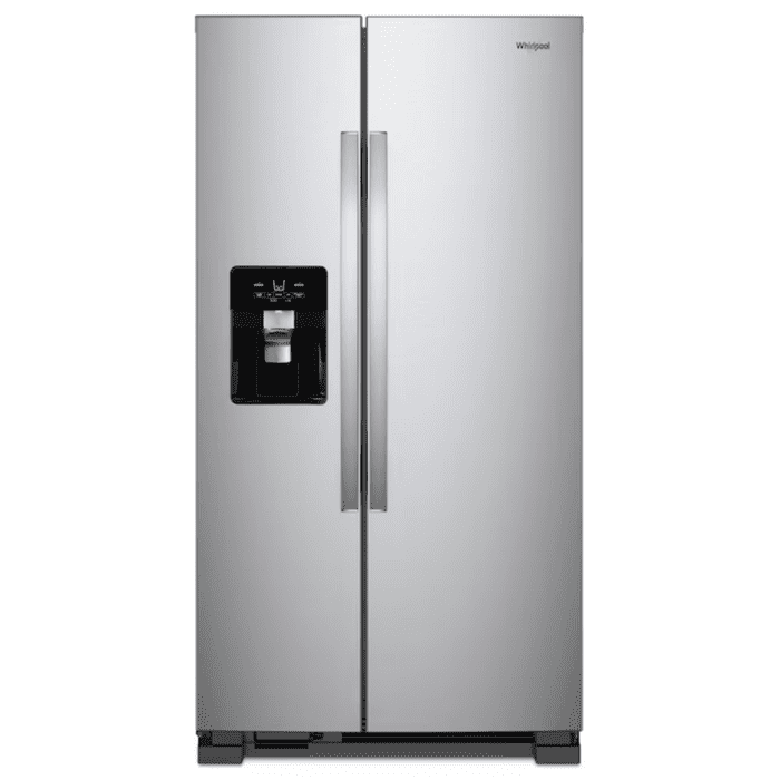 in Door Can Caddy 21.4-Cu Ft Side-By-Side Refrigerator with Ice Maker, Water and Ice Dispenser (Fingerprint Resistant Stainless Steel)