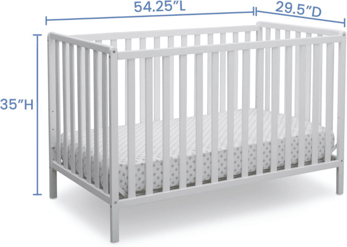 Heartland 4-In-1 Convertible Crib - Greenguard Gold Certified, Bianca White - Image 7