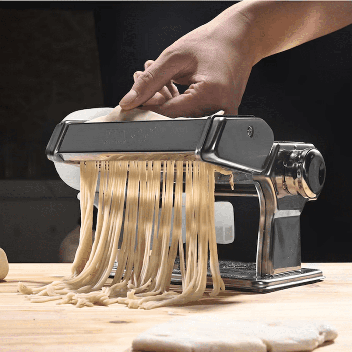 90W Electric Noodle Maker Machine Silver Stainless Steel Stand Mixer Pasta Press Attachment - Image 2