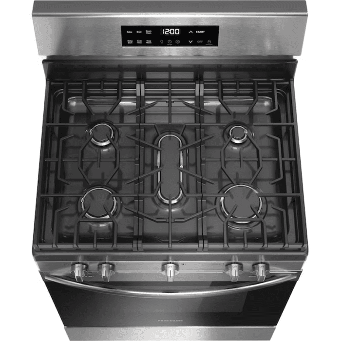 30-In 5 Burners 5.1-Cu Ft Steam Cleaning Freestanding Natural Gas Range (Fingerprint Resistant Stainless Steel) - Image 5