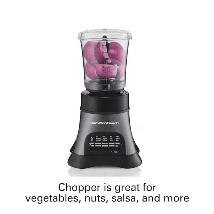 40-Oz 2-Speed Blender and Food Processor Combo (Grey) - Image 3