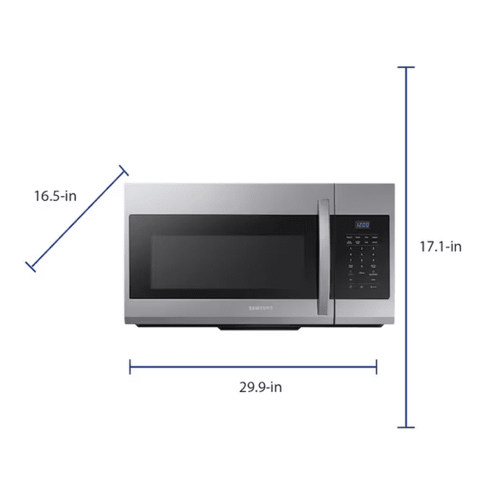 1.7-Cu Ft 1000-Watt 29.9-In Over-The-Range Microwave (Fingerprint Resistant Stainless Steel) - Image 2