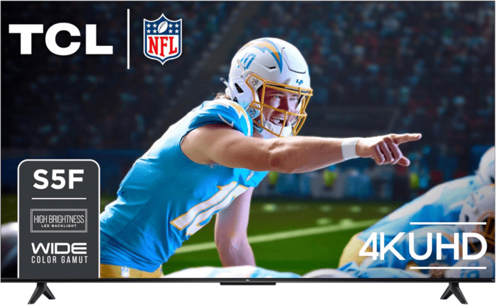 55-Inch Class S5 UHD 4K LED Smart TV with Fire TV (55S551F, 2024 Model), Dolby Vision, HDR PRO+, Dolby Atmos, Alexa Built-In with Voice Remote, Apple Airplay 2 Compatibility, Streaming Television