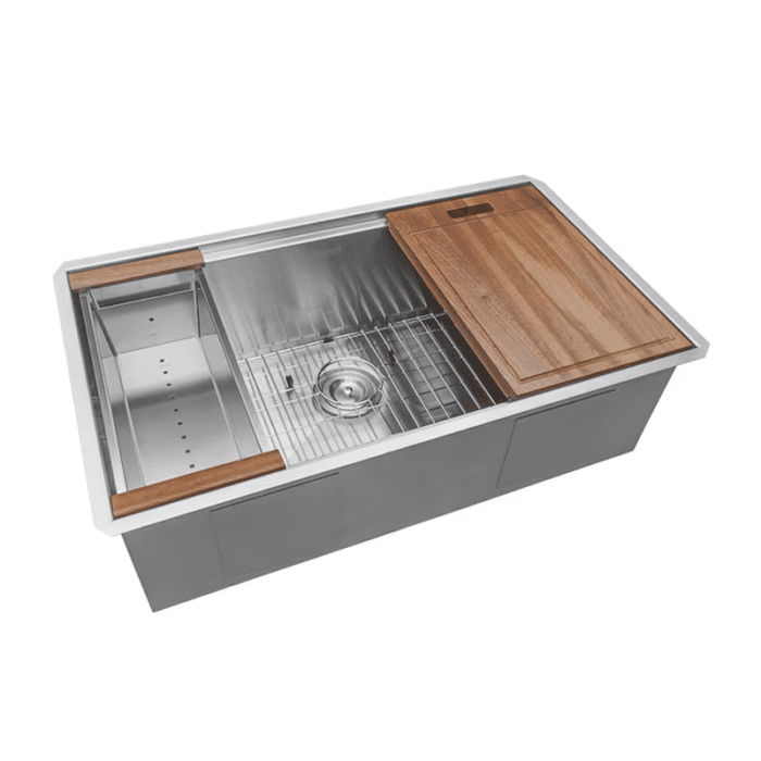 Roma Undermount 30-In X 19-In Stainless Steel Single Bowl Kitchen Sink - Image 4