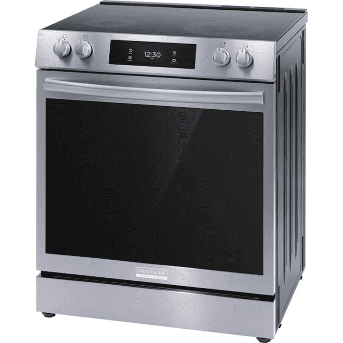 Gallery 30-In Glass Top 5 Burners 6.2-Cu Ft Self & Steam Cleaning Air Fry Convection Oven Slide-In Electric Range (Fingerprint Resistant Stainless Steel) - Image 4