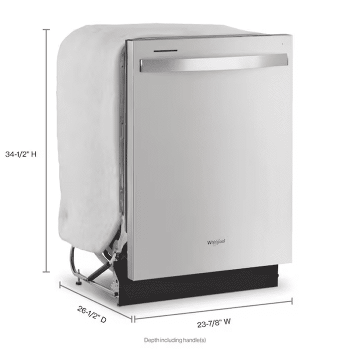 Eco Series Large Capacity 24-In Top Control Built-In Dishwasher with Third Rack (Fingerprint Resistant Stainless Steel), 47-Dba Very Quiet Sound Level - Image 3