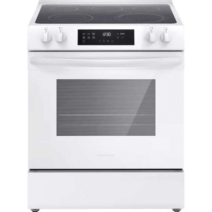 30-In Glass Top 5 Burners 5.3-Cu Ft Steam Cleaning Slide-In Electric Range (Stainless Steel) - Image 13