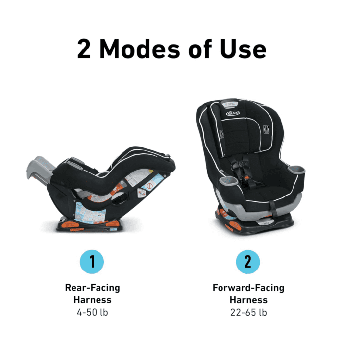 Extend2Fit Kenzie, 2-In-1 Convertible Car Seat for Infants to Toddlers with Advanced Safety Features - Image 2