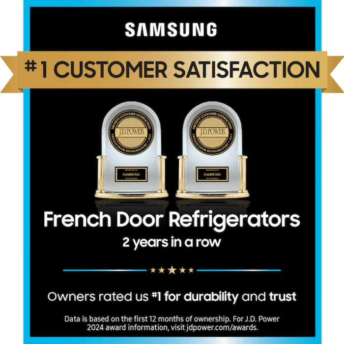 Mega Capacity 31.5-Cu Ft Smart French Door Refrigerator with Dual Ice Maker and Water Dispenser (Fingerprint Resistant Stainless Steel) ENERGY STAR - Image 4