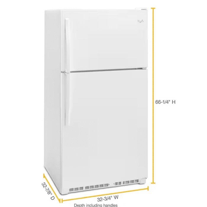 20.5-Cu Ft Top-Freezer Refrigerator (White) - Image 3