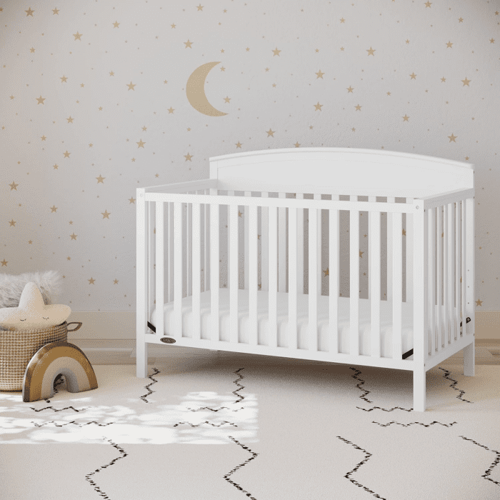 Benton 5-In-1 Convertible Crib (White) – GREENGUARD Gold Certified, Converts from Baby Crib to Toddler Bed, Daybed and Full-Size Bed, Fits Standard Full-Size Crib Mattress - Image 2