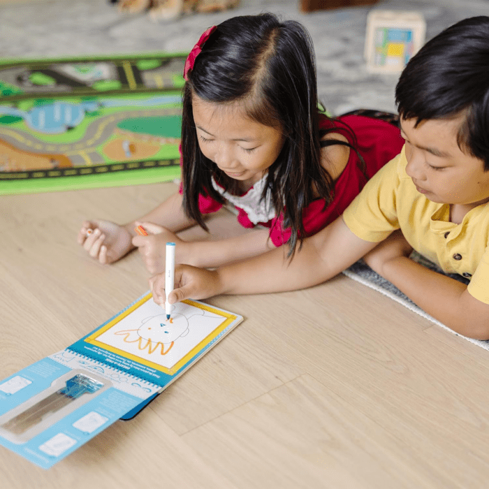 on the Go Game On! Reusable Games Wipe-Off Activity Pad Reusable Travel Toy with 2 Dry-Erase Markers - FSC Certified - Image 6