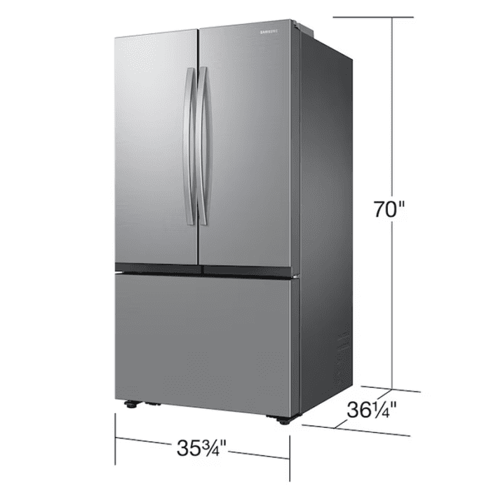 Mega Capacity 31.5-Cu Ft Smart French Door Refrigerator with Dual Ice Maker and Water Dispenser (Fingerprint Resistant Stainless Steel) ENERGY STAR - Image 5