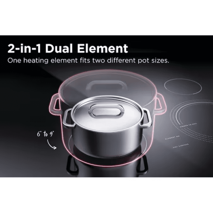 30-In Glass Top 5 Burners 5.3-Cu Ft Steam Cleaning Freestanding Electric Range (Fingerprint Resistant Stainless Steel) - Image 10