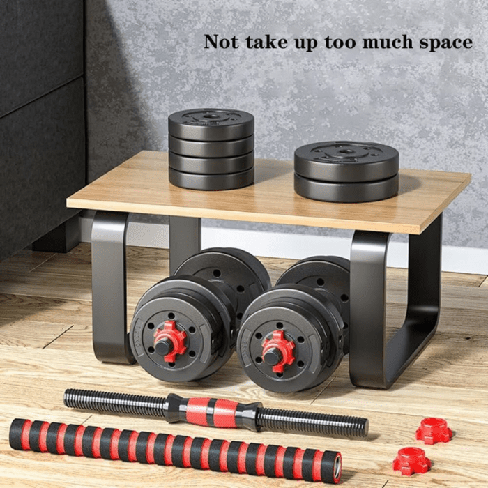 Adjustable-Dumbbells-Sets,Free Weights-Dumbbells Set of 2 Convertible to Barbell a Pair of Lightweight for Home Gym,Women and Men Equipment - Image 5