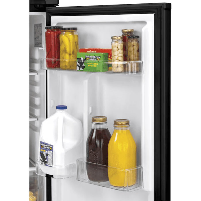 9.7-Cu Ft Counter-Depth Top-Freezer Refrigerator (Black) - Image 8