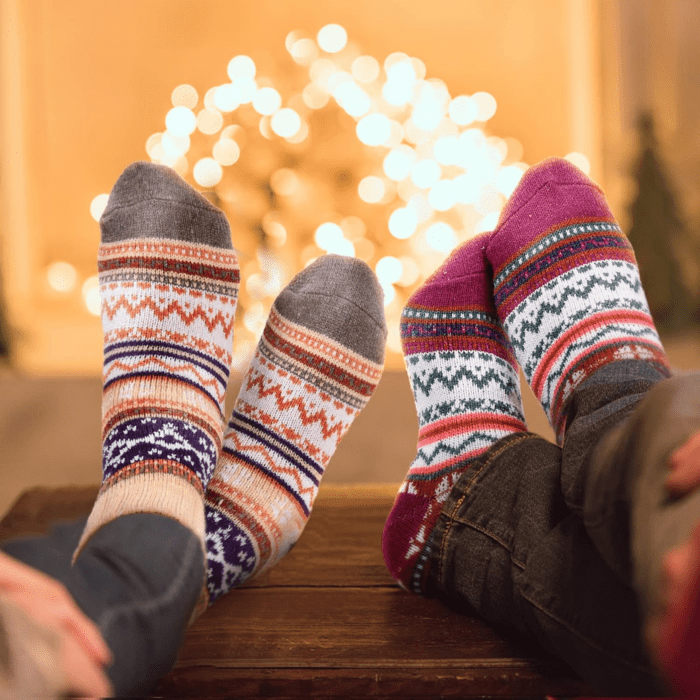 Wool Socks - Vintage Winter Warm Wool Socks for Women, Soft Cozy Socks, Thick Knit Boots Socks Gifts for Women Men - Image 7