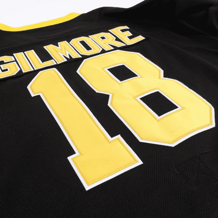 Boston Happy Gilmore #18 Adam Sandler 1996 Movie Ice Hockey Jersey Stitched Letters and Numbers S-XXXL - Image 4