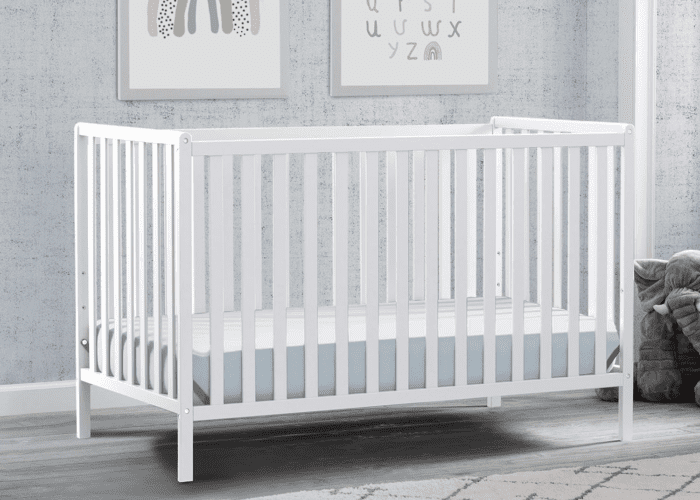 Heartland 4-In-1 Convertible Crib - Greenguard Gold Certified, Bianca White - Image 9