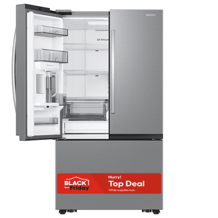 Mega Capacity 31.5-Cu Ft Smart French Door Refrigerator with Dual Ice Maker and Water Dispenser (Fingerprint Resistant Stainless Steel) ENERGY STAR