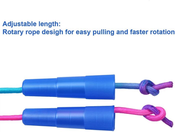 6 Pack Rainbow Jump Rope Set Jumping Ropes Physical Education Skipping Rope - Image 5