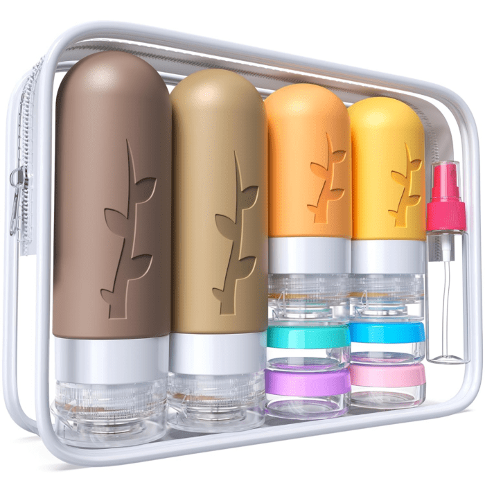 Travel Containers for Toiletries, 18Pack TSA Approved Travel Size Containers for Toiletries,Travel Bottles for Toiletries,Travel Jars or Personal Travel Essentials - Image 5