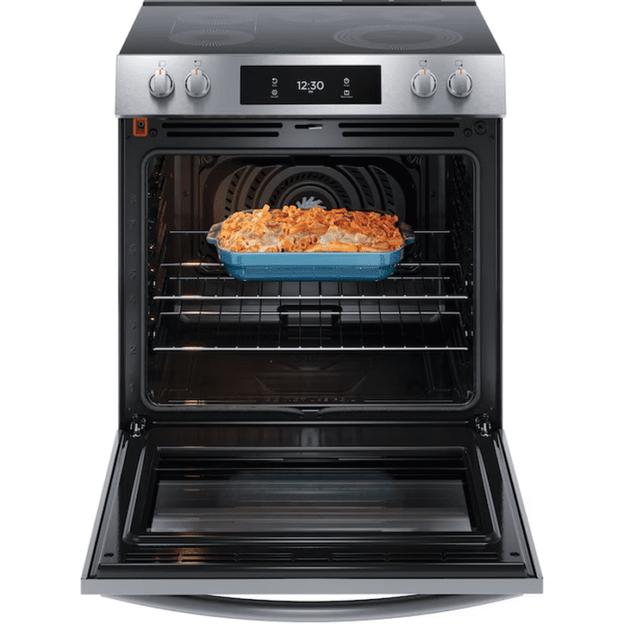 Gallery 30-In Glass Top 5 Burners 6.2-Cu Ft Self & Steam Cleaning Air Fry Convection Oven Slide-In Electric Range (Fingerprint Resistant Stainless Steel) - Image 7