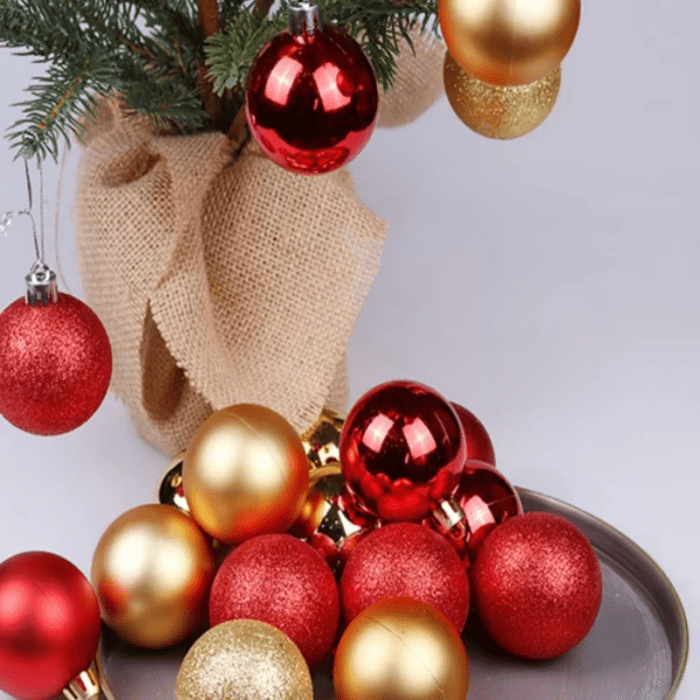 24Pcs Christmas Ball Xmas Hanging Tree Pendants Wedding Party Home Decor Christmas Decorations New Year Gift Noel Navidad 2024 - Image 5