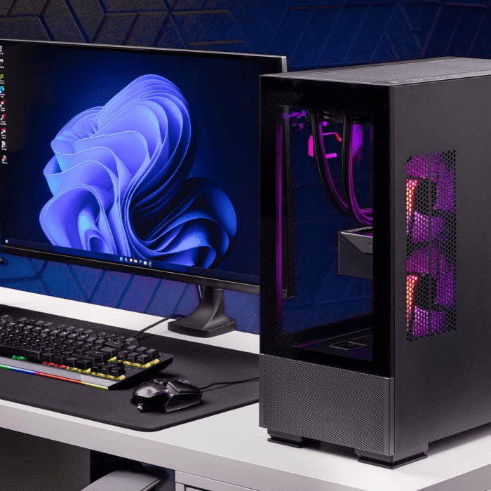 Azure Gaming PC Desktop – AMD Ryzen 7 7700X 4.5 Ghz, NVIDIA RTX 4070, 1TB NVME SSD, 32GB DDR5 RAM RGB, 650W Gold PSU, 360Mm AIO, 11AC Wi-Fi, Windows 11 Home 64-Bit,Black - Image 8