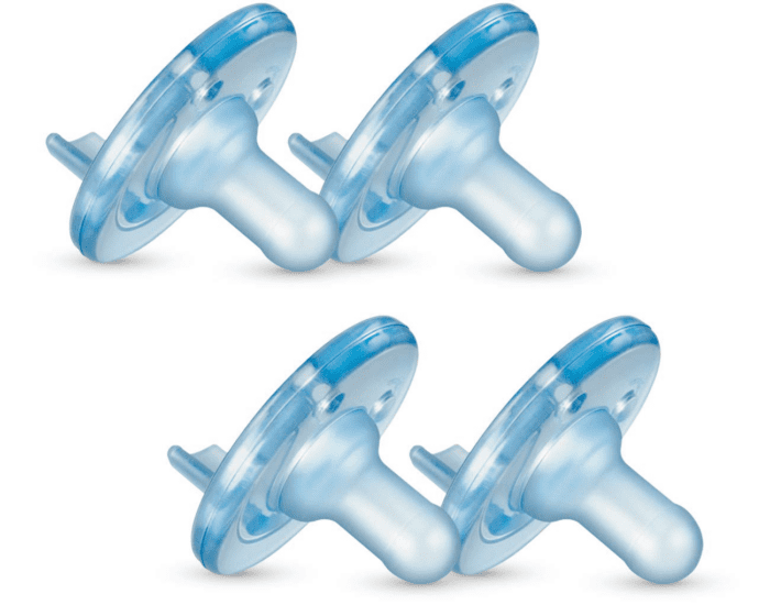 Philips  Soothie 3-18 Months, Blue/Blue, 4 Pack, SCF192/46