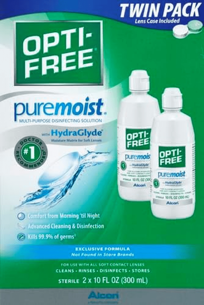 Puremoist Multi-Purpose Disinfecting Solution with Lens Case, 20 Fl Oz (Pack of 2) - Image 2