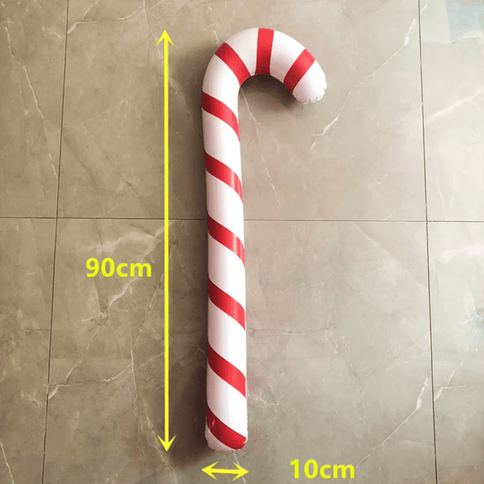 1-10PCS Inflatable Christmas Candy Canes Stick 90CM Giant Xmas Santa Canes Walking Stick Balloon 2024 New Year Party Decoration - Image 7