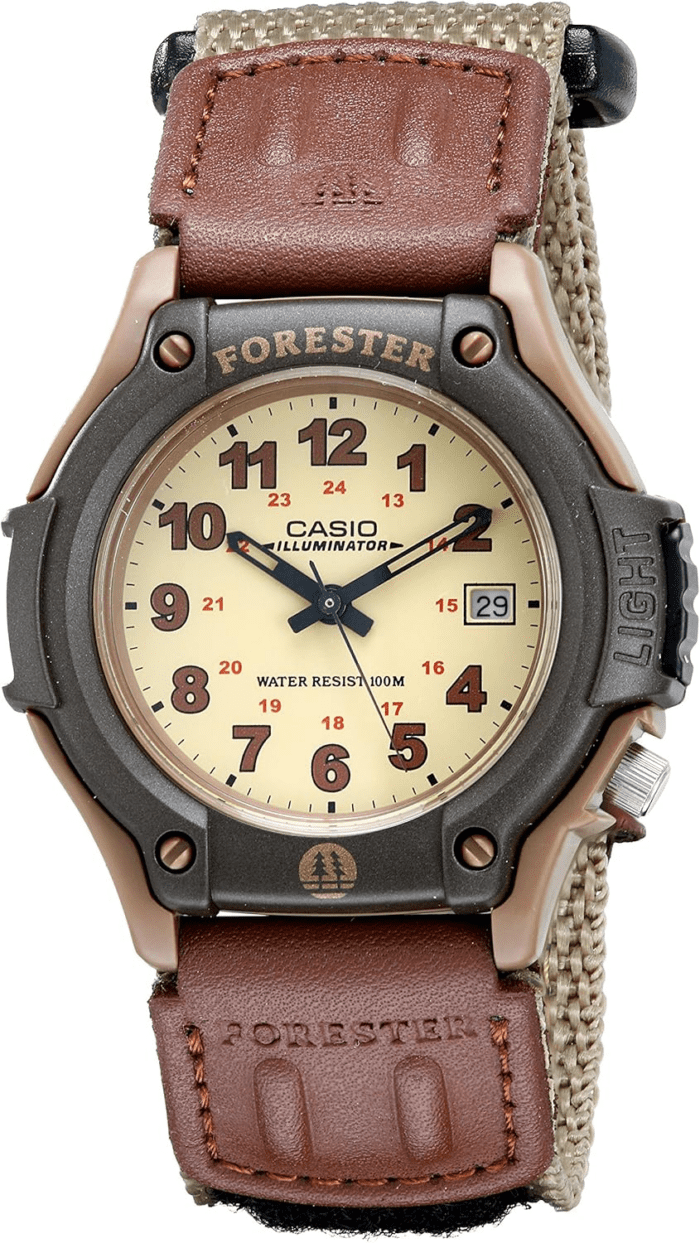 FT500WC Series | Men'S Analog Watch | 100 Meter Water Resistance | LED Light | Date Display | Leather/Cloth Band | Regular Time Keeping (HR, Min, SEC, PM, Date, Day) | 3 Year Battery