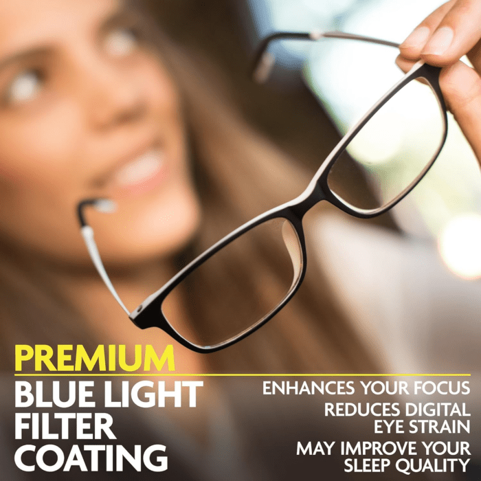 Blue Ray Reading Glasses, ARCTIC (No Magnification) for Women and Men, High Optical Quality Lenses - Image 2