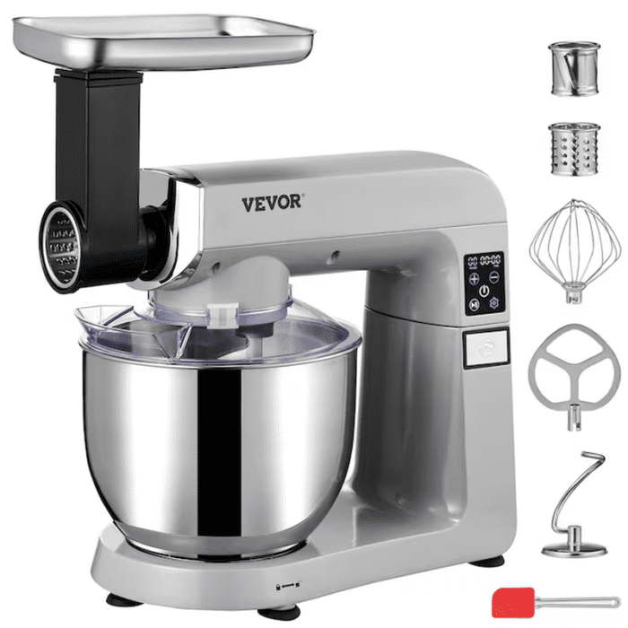 6 Speeds 660W 7.4Qt Stand Mixer Stainless Steel + Abs Plastic 7.4-Quart Commercial/Residential Bowl-Lift Stand Mixer - Image 12