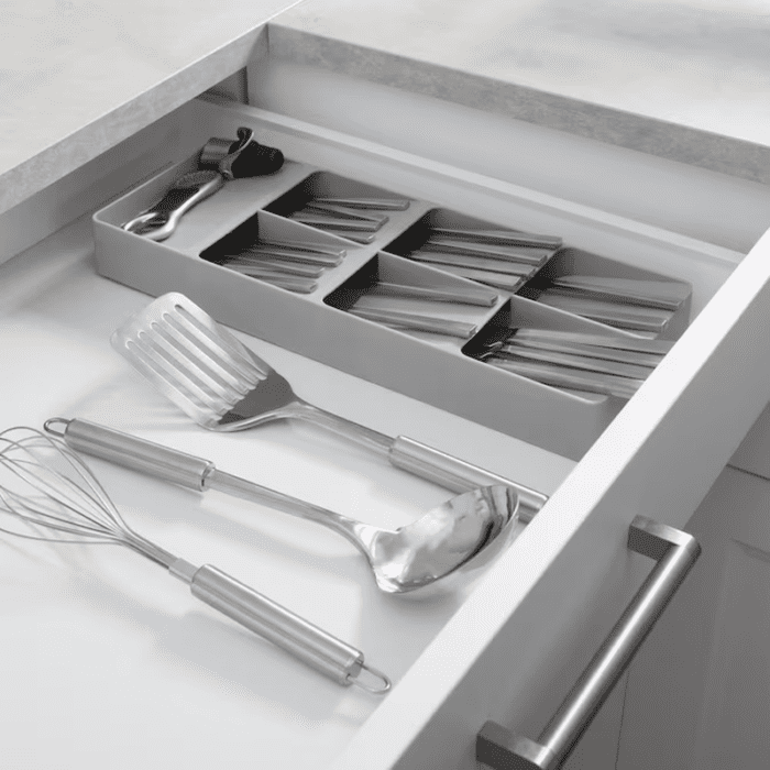 15.75-In X 6.22-In Gray Plastic Drawer Organizer - Image 6