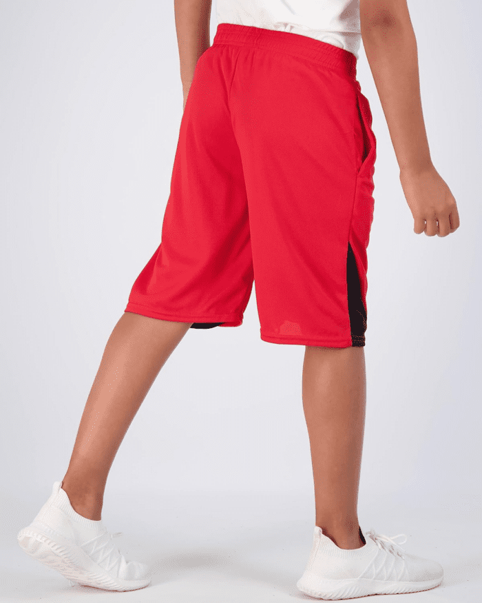 Boys' 5-Pack Mesh Active Athletic Performance Basketball Shorts with Pockets - Image 3