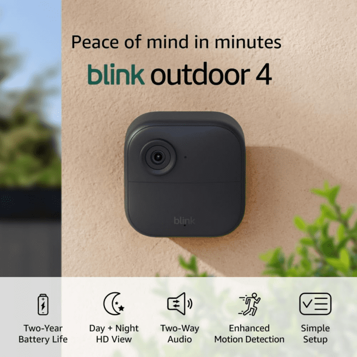 Outdoor 4 [Newest Model] - Wireless Smart Home Security with Enhanced Motion Detection and 2-Year Battery Life - 2 Camera System