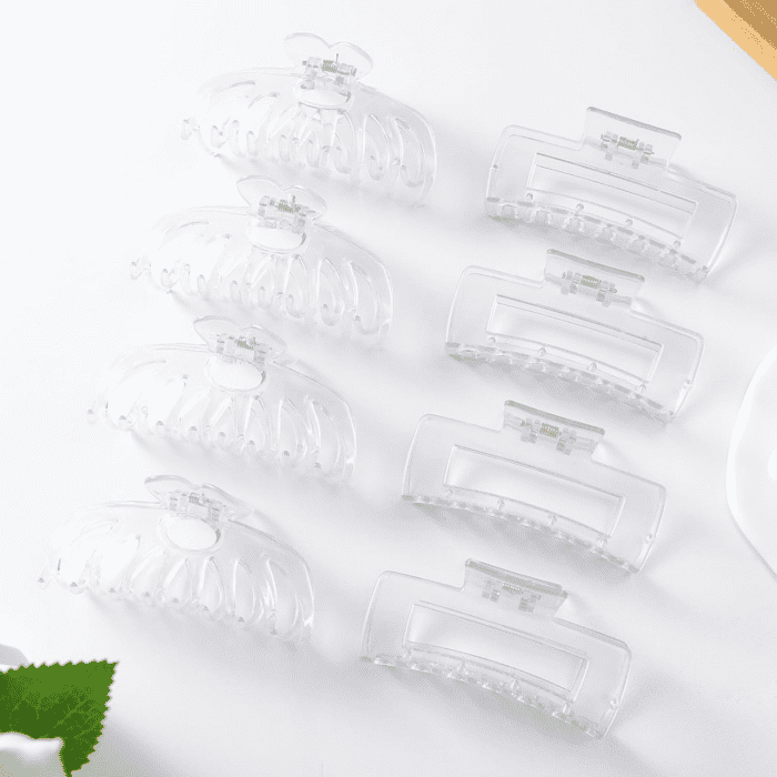 Hair Clips for Women 4.3 Inch Large Hair Claw Clips for Women Thin Thick Curly Hair, Big Matte Banana Clips,Strong Hold Jaw Clips,Clear1 - Image 7