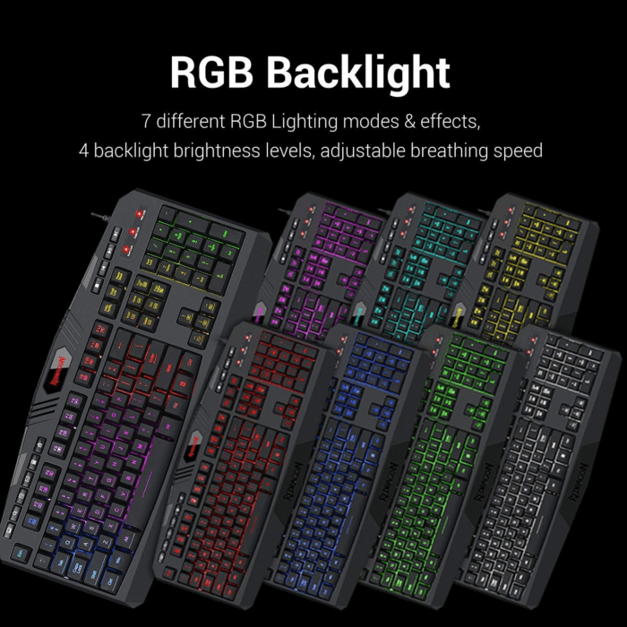 S101 Gaming Keyboard, M601 Mouse, RGB Backlit Gaming Keyboard, Programmable Backlit Gaming Mouse, Value Combo Set [New Version] - Image 4