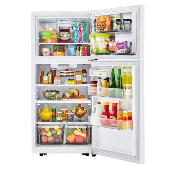 20.2-Cu Ft Top-Freezer Refrigerator (White) ENERGY STAR - Image 3