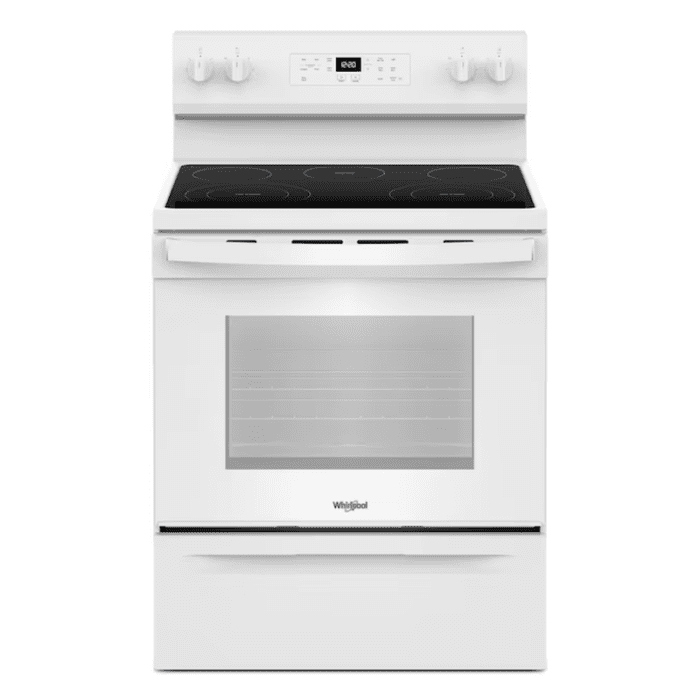 30-In Glass Top 5 Burners 5.3-Cu Ft Steam Cleaning Freestanding Electric Range (Fingerprint Resistant Stainless Steel) - Image 20