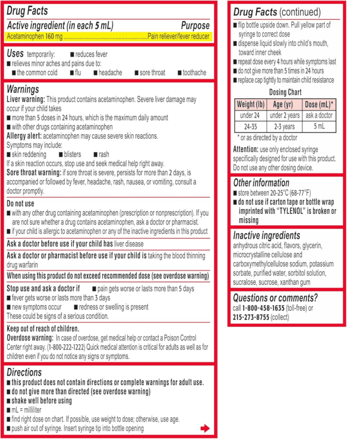 Infants Oral Suspension Liquid Medicine with Acetaminophen, Baby Fever Reducer & Pain Reliever for Minor Aches & Pains, Sore Throat, Headache & Teething Pain, Dye-Free Cherry, 1 Fl. Oz - Image 8